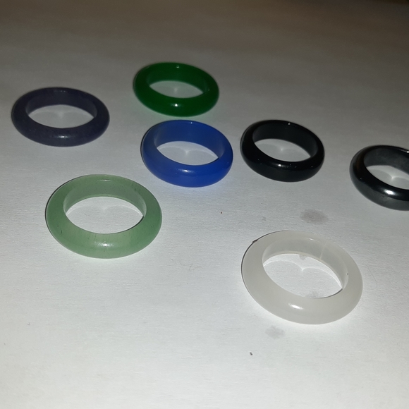 Lot of Vintage glass rings - Picture 1 of 3